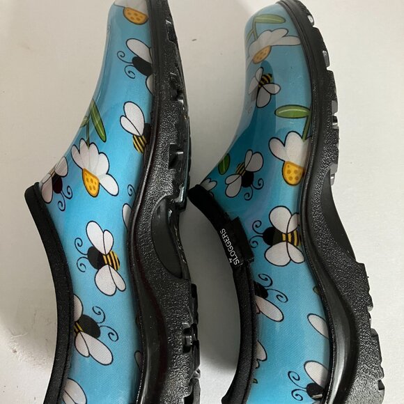 Sloggers Waterproof Bees and Flowers Shoes Size 8-Great Condition - Picture 6 of 7